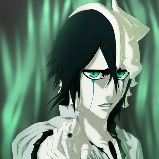 aesthetic ulquiorra pfp soft background