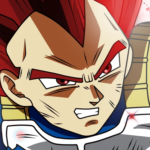vegeta pfp art illustration