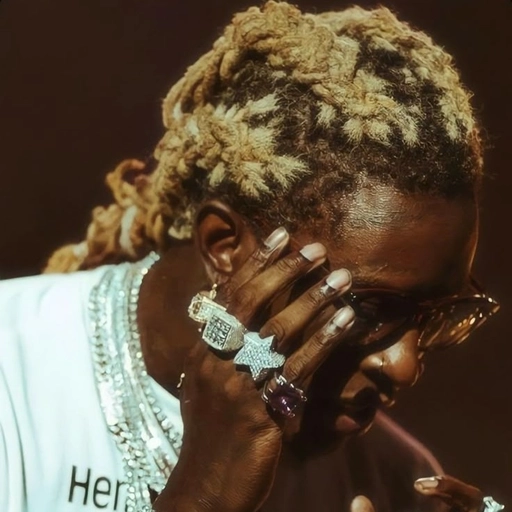 young thug pfp smooth black