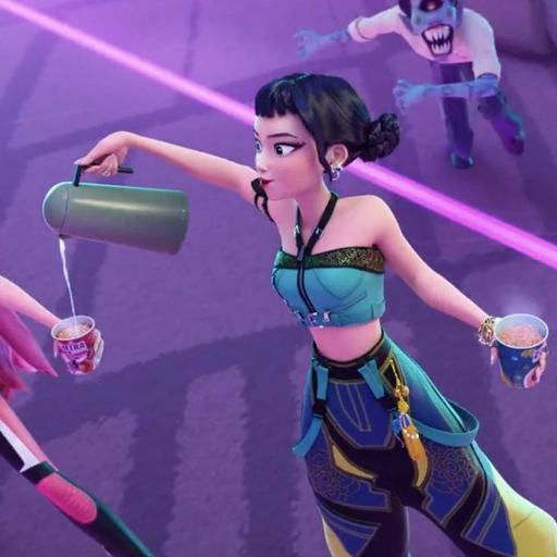 zoey digital fanart kpop demon hunters pfp