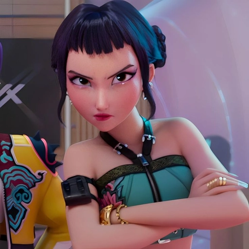 kpop demon hunters zoey pfp