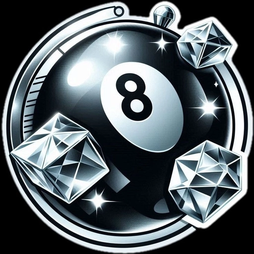 black and white 8 ball pfp