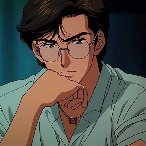 90s retro anime pfp art