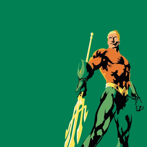 aquaman pfp glowing trident