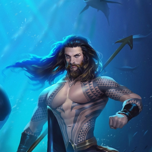 aquaman pfp heroic pose