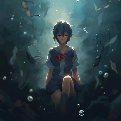 aesthetic evangelion manga pfp