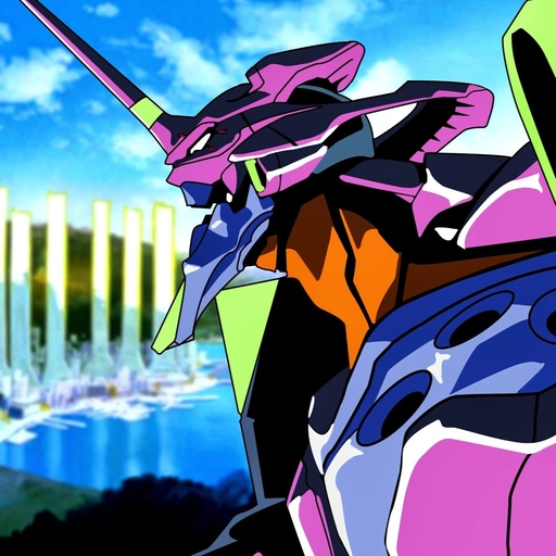evangelion anime retro style pfp
