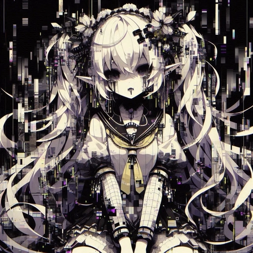 2020 glitchcore pfp dark tone