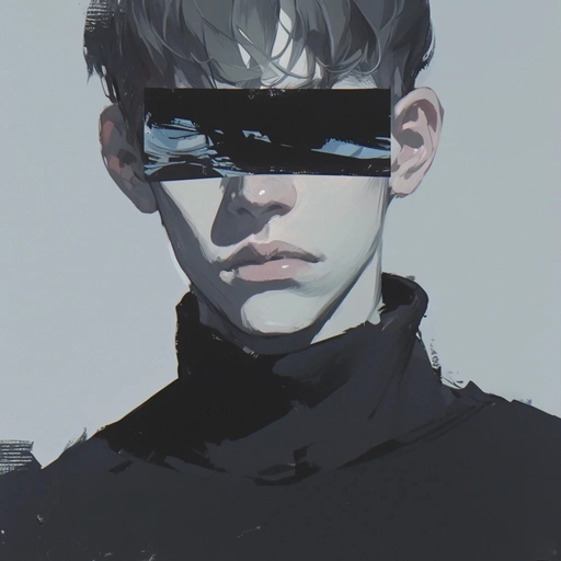 anime glitchcore pfp retro