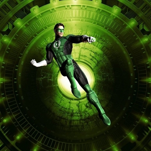green lantern glowing pfp