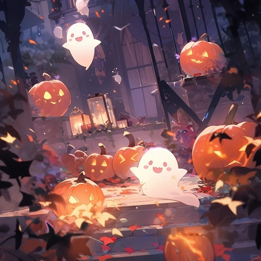 spooky cat aesthetic halloween pfp