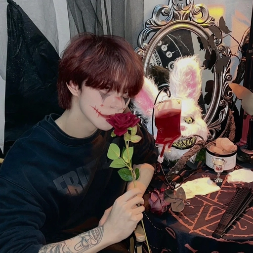 neon lights aesthetic halloween pfp