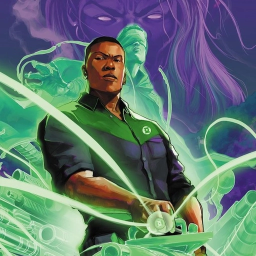 john stewart glowing green pfp