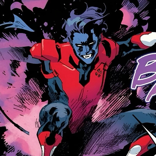 nightcrawler comic pfp style