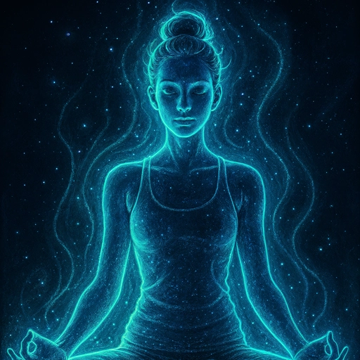 anime pfp with aura glow