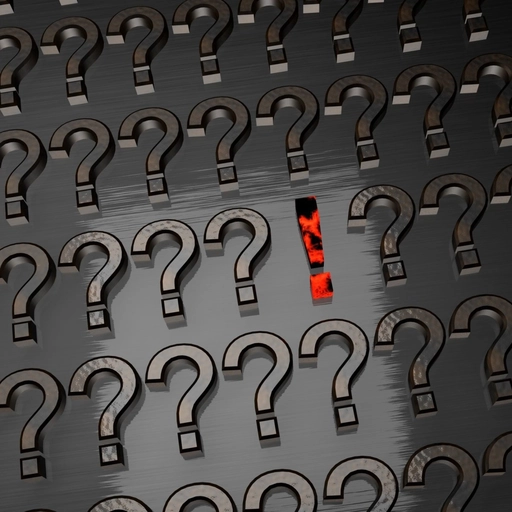 question mark pfp black