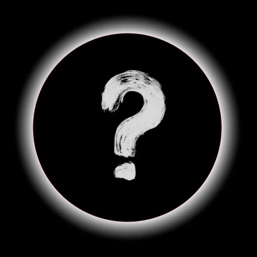question mark profile pic icon