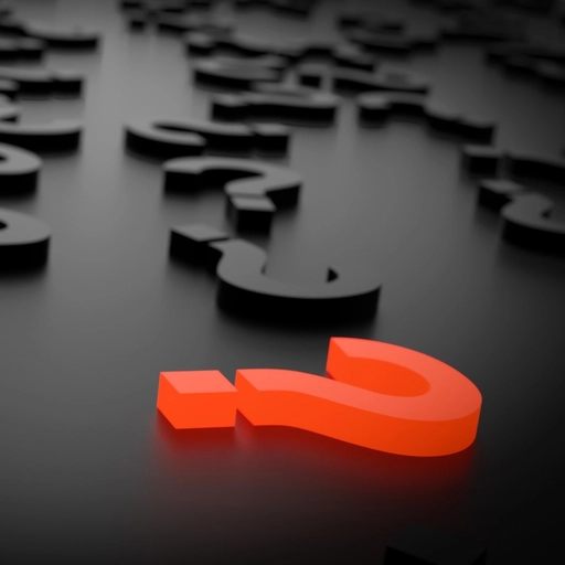 question mark profile pic minimal