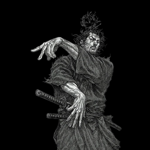 sad samurai vagabond pfp