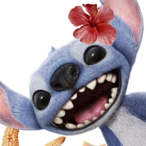 stitch pfp funny smile
