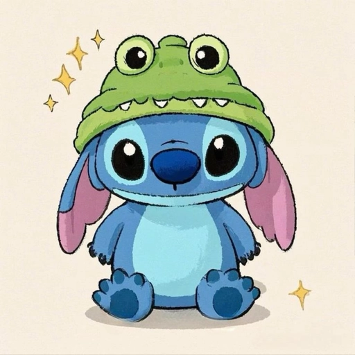 christmas stitch pfp lights