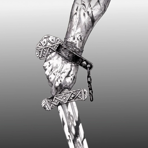 vinland saga pfp black and white close-up