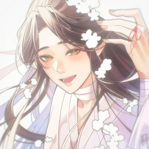 xie lian pfp peaceful smile