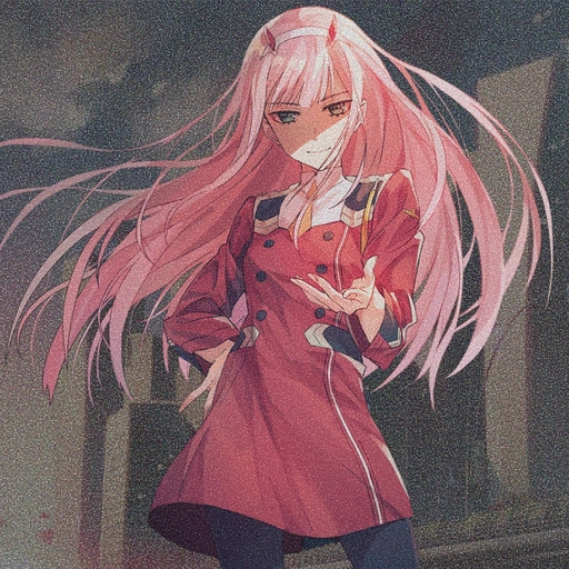 zero two pfp smiling