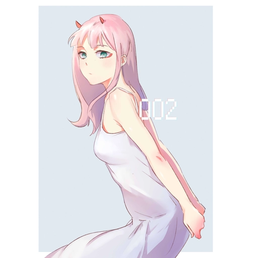 zero two pfp neon