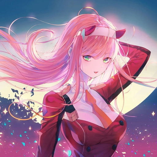 zero two pfp night sky