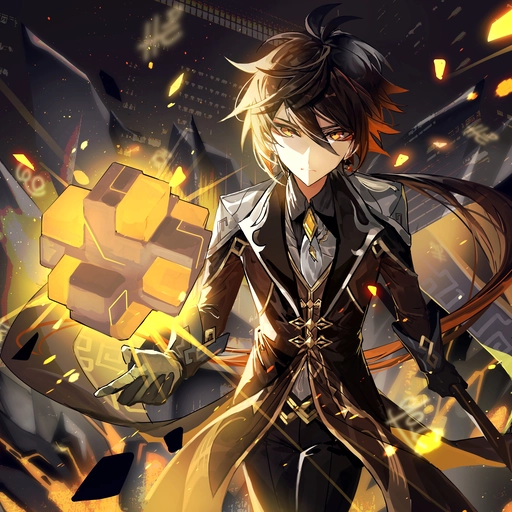 zhongli pfp genshin close up