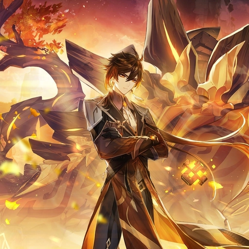 funny zhongli pfp shocked face