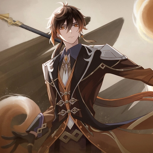 funny zhongli pfp smiling