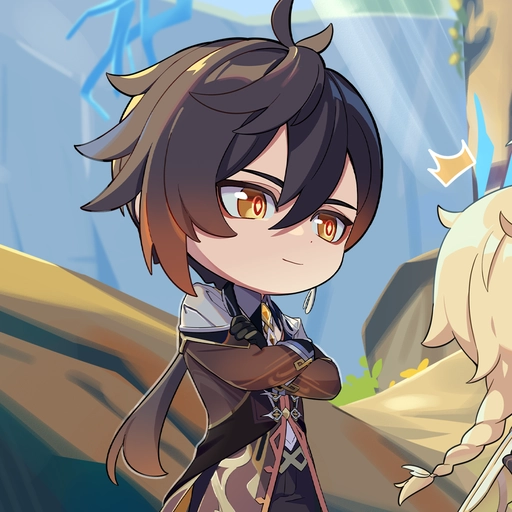 aesthetic zhongli pfp pastel color