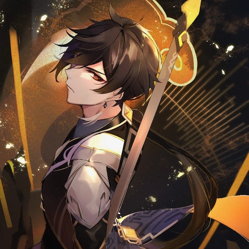 zhongli pfp brown outfit