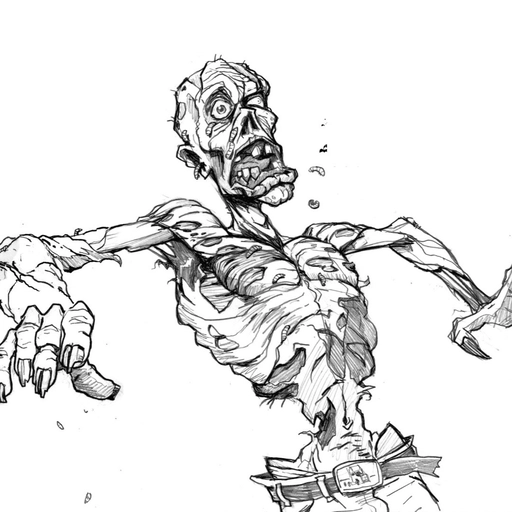 zombie profile pic torn