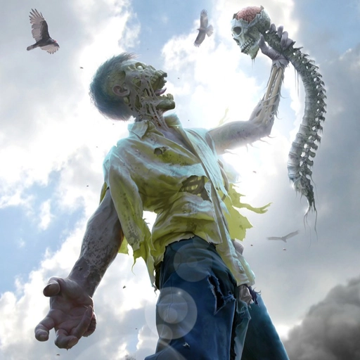 zombie profile pic bloody mouth