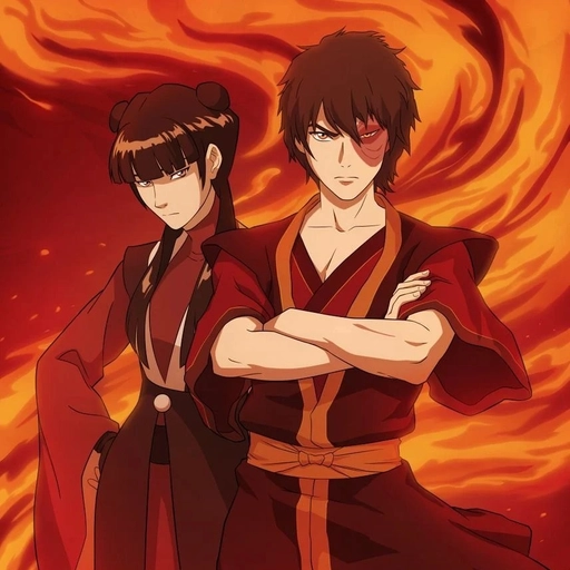 zuko profile pic with fire