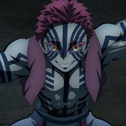 Akaza battle scene PFP