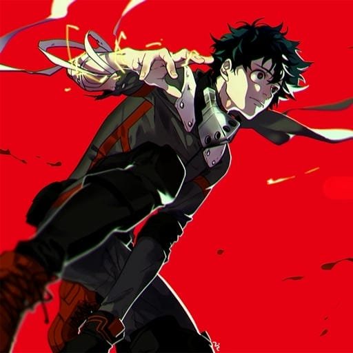 Deku dramatic pose PFP