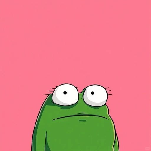 aesthetic frog pfp with vintage vibe