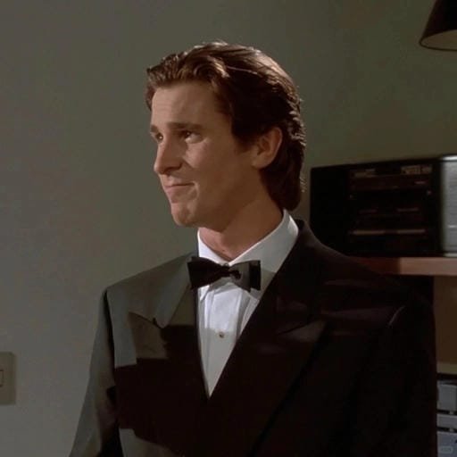 aesthetic patrick bateman pfp dark mood