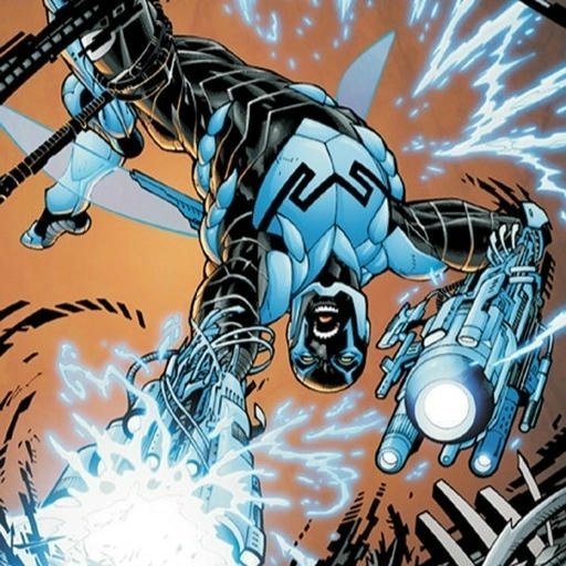 blue beetle pfp bold look