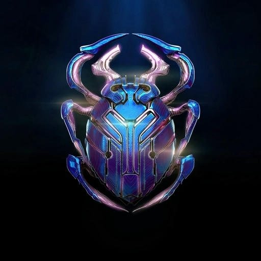 blue beetle pfp comic style