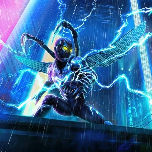 blue beetle profile picture aesthetic