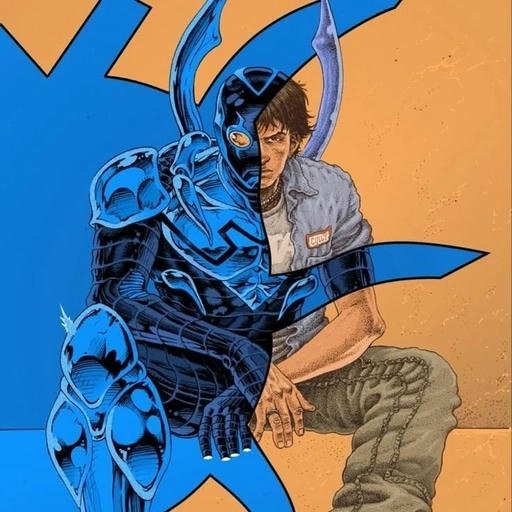 blue beetle profile picture colorful