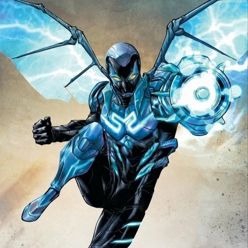 blue beetle profile picture detailed art
