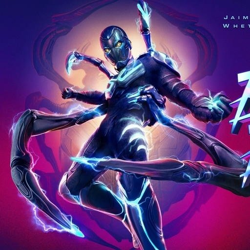 blue beetle profile picture glowing