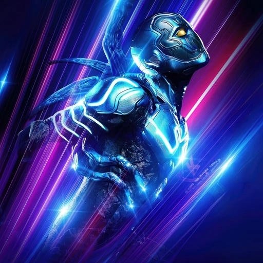 blue beetle profile picture minimalist