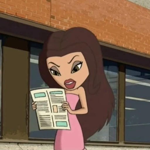 bratz pfp cartoon glam look